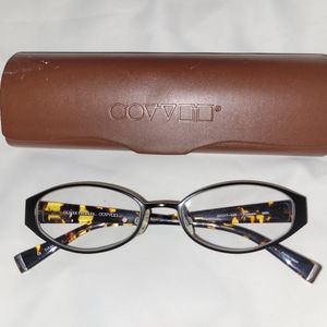 Oliver Peoples Black and Tortoiseshell Oval Glasses